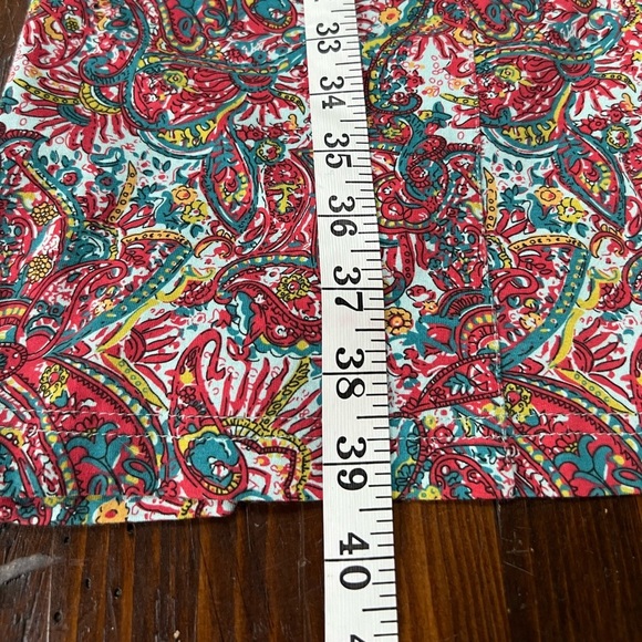 Sahalie Cap Sleeve Pullover V-Neck Midi Dress Women's Size XS Paisley Design - Picture 4 of 7